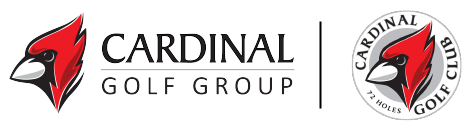 The Cardinal Golf Group logo beside the Cardinal Golf Club logo.