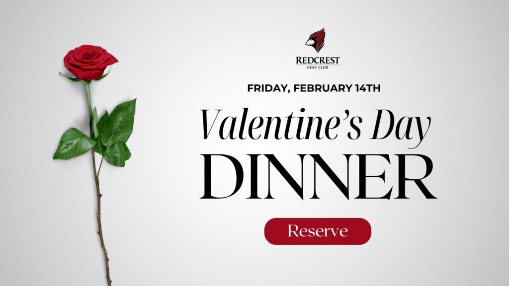 Valentine's Day Dinner poster.